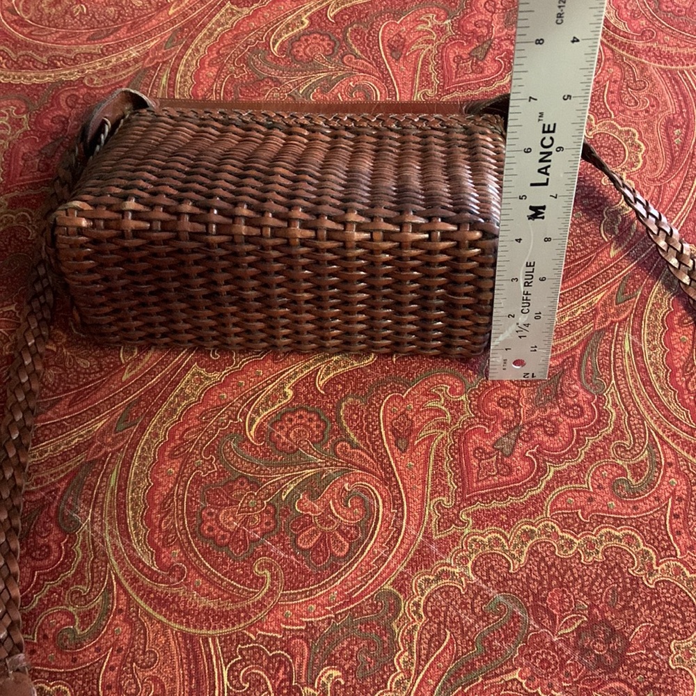 vtg Beautiful Woven leather CEN bag - Picture 10 of 12